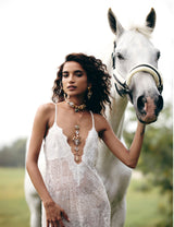 The Empress Pendant in Wild Horse Jasper