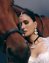 Leapord Crystal Drop Earrings