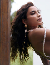 Leopard Veil Shoulder Earrings