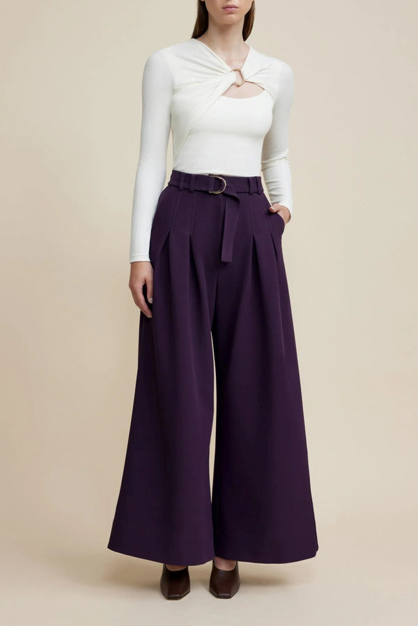 Strathmere Pant in Blackberry