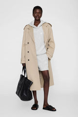 ALEC HOODIE FRAMED MONOGRAM - IVORY AND BLACK