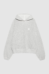 ALEC HOODIE FRAMED MONOGRAM - IVORY AND BLACK