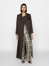 RANA TWILL LONG TRENCH
