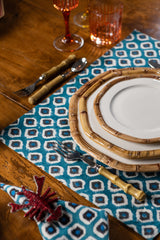 BAMBOO CERAMIC DINNER PLATE27 BROWN