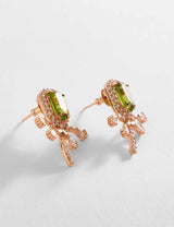 Faena Mini Stud Earrings in Jade Green