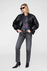 JOHNNY CROPPED TEE - WASHED BLACK