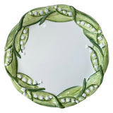 LILY OF THE VALLEY CERAMIC SALAD PLATE