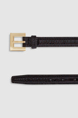 NICOLA BELT DARK BROWN
