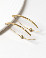 Pia Dot Sapphire Earrings Gold Big