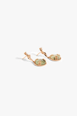 La Leopard Claw Drop Earrings in Prehnite