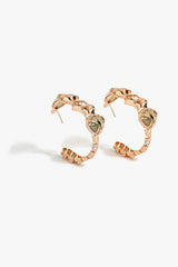 Sphinx Leopard Hoops in Prehnite