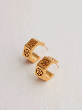 OH Poppi Bolt Mini Hoop Earrings