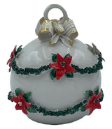 PORCELAIN CHRISTMAS BAUBLE GREEN