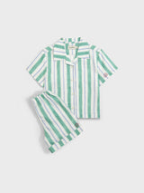 Sky Stripes Shirt & Short Set