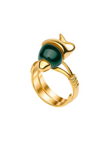 Amphora Ring Dark Green