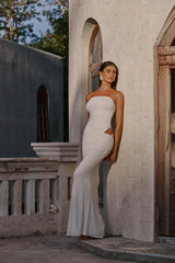 Milla Bamboo Dress Set White