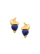 Mini Amphora Studs Dark Blue
