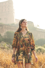 Printed Pleated Tunic