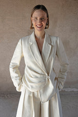 Cream Butter Folds Jacket