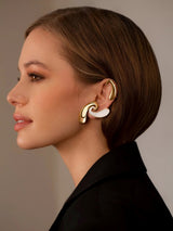 Enameled Paisley Earrings