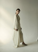 Criss Cross Linen Kimono Suit