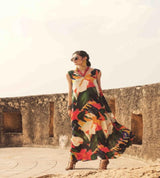 Flared Maxi Dress