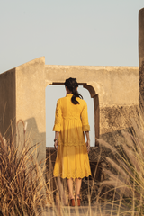 Schiffli Midi Dress