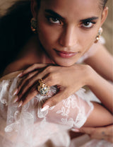 The Wild Empress Ring in Dalmatian Stone