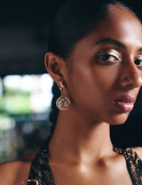 La Leopard Claw Drop Earrings in Prehnite