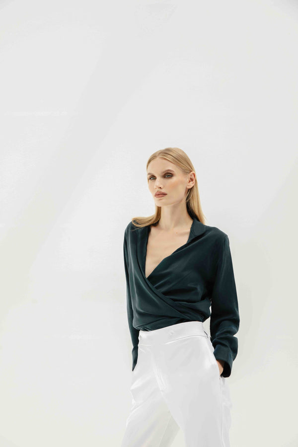 Ciro Shirt in Midnight Black Cupro