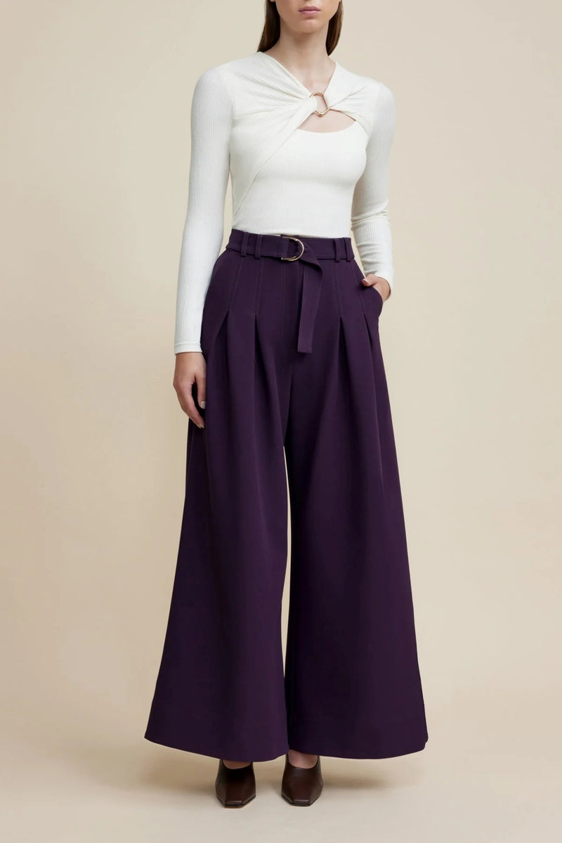 Strathmere Pant in Blackberry