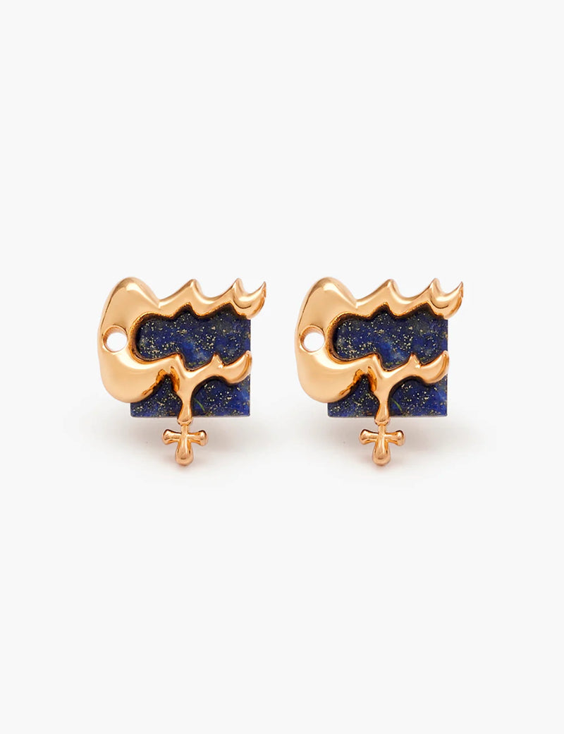 Aquarius Zodiac Studs