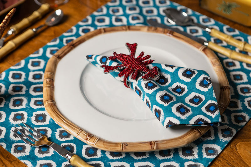 BAMBOO CERAMIC DINNER PLATE27 BROWN