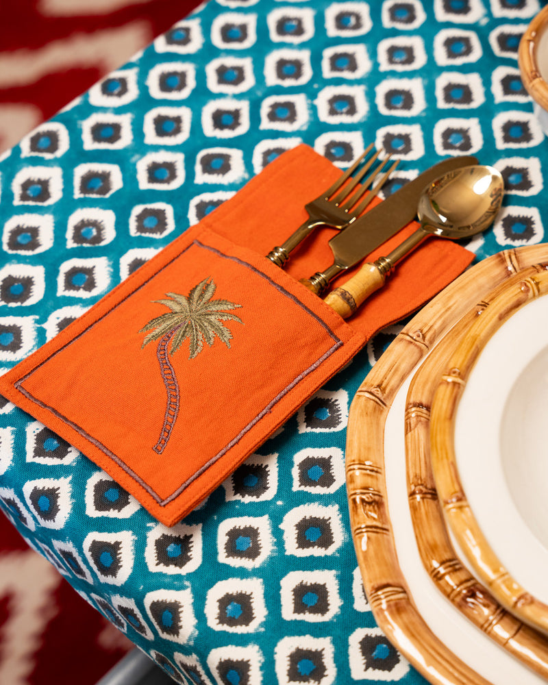 CUTLERY GOLD BAMBOO 5 PIECE