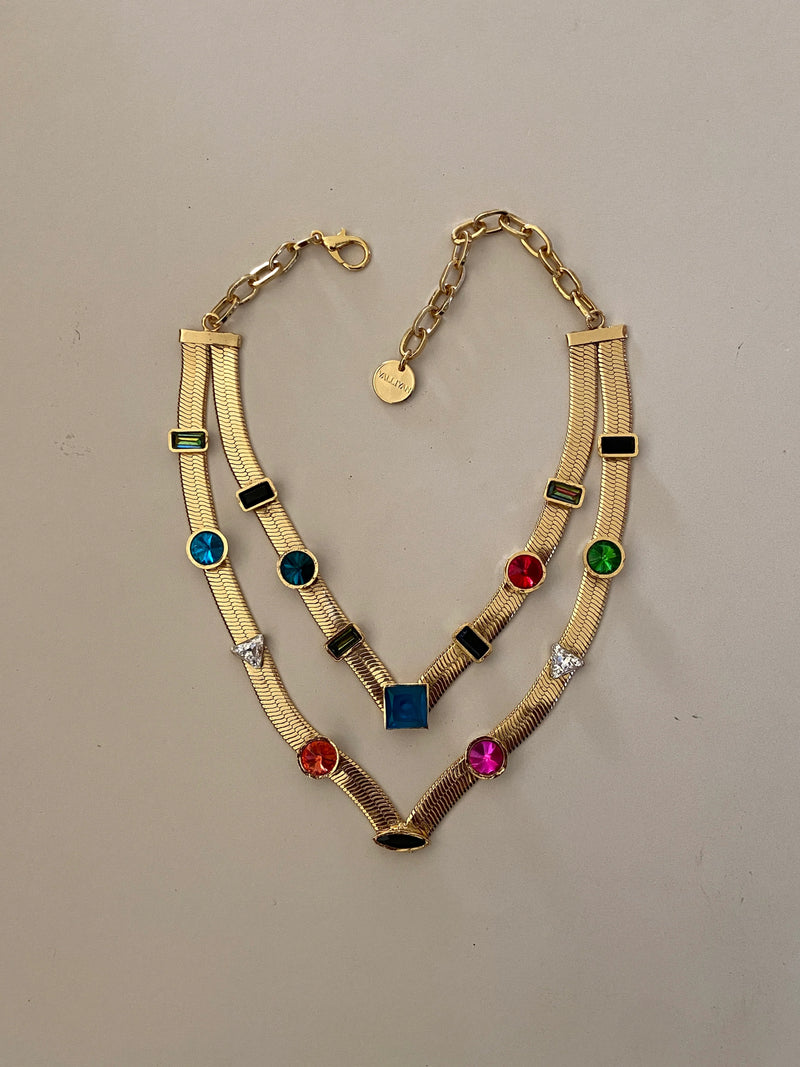 Valliyan 2 Layered Candy Necklace