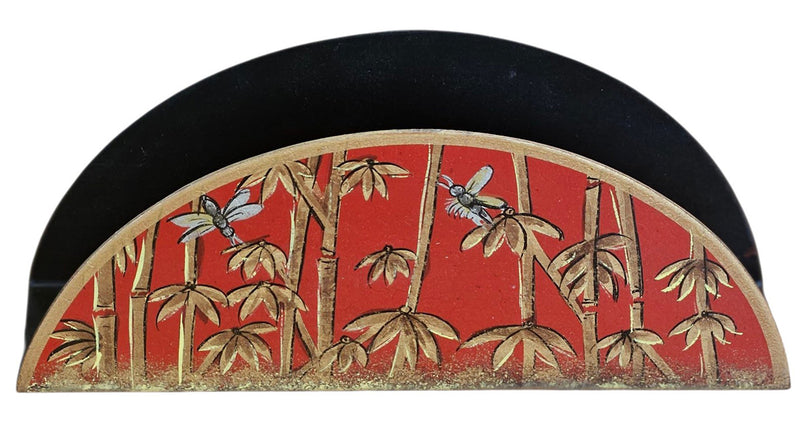 HAND PAINTED IRON NAPKIN HOLDER 1