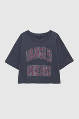 JOHNNY CROPPED TEE - WASHED BLACK
