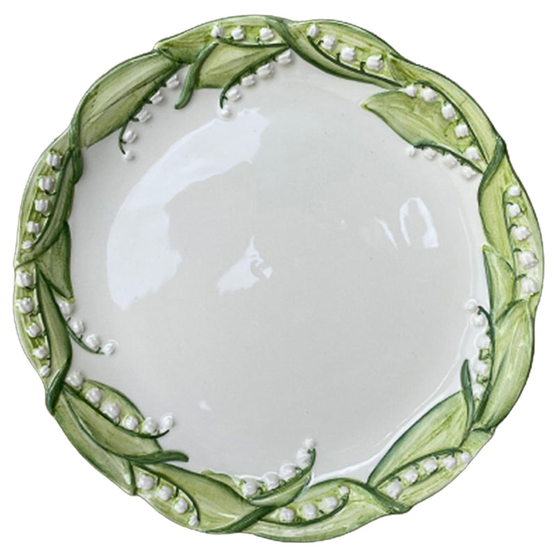 LILY OF THE VALLEY CERAMIC DINNER PLATE
