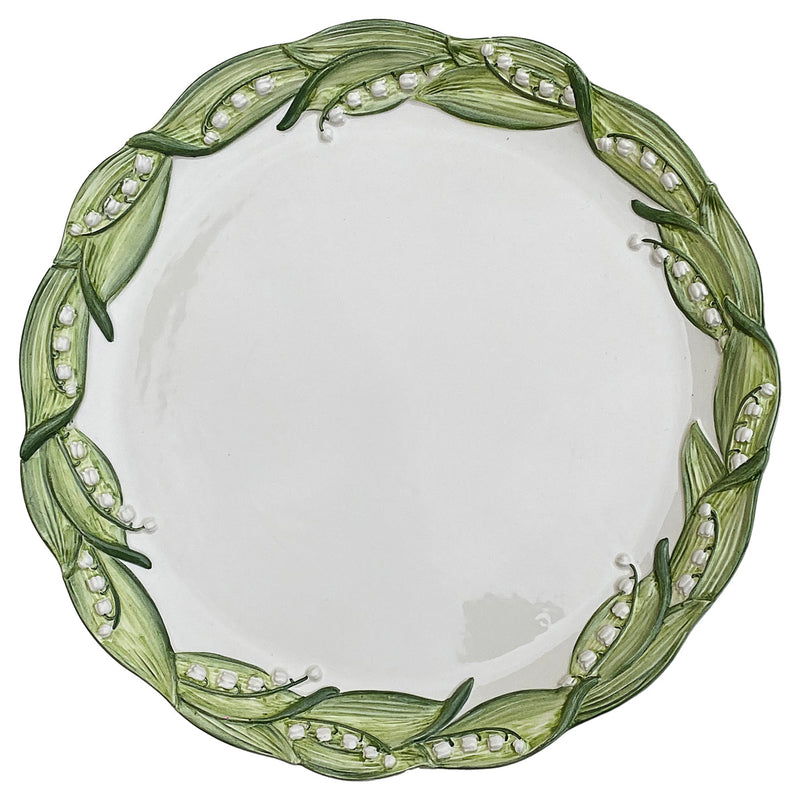 LILY OF THE VALLEY CERAMIC CHARGER