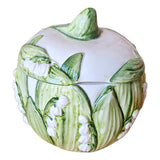 LILY OF THE VALLEY CERAMIC SUGAR POT