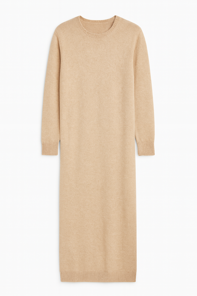 NADIA KNIT DRESS CREAM