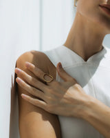 Luna Oval Ring Silver