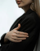 Luna Oval Ring Silver