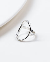 Luna Oval Ring Silver