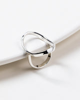 Luna Oval Ring Silver