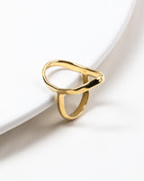 Luna Oval Ring Gold