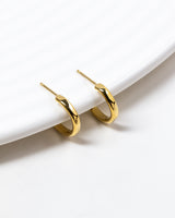 Luna Small Hoop Earrings Gold