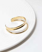 Ava Double Bangle Gold
