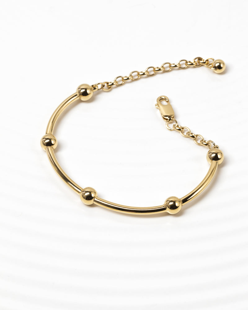 Pia Dot Cuff Bracelet Gold