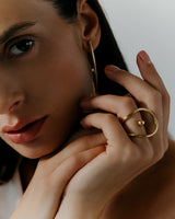 Pia Dot Statement Ring Silver
